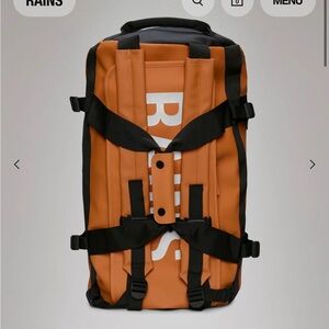 Rains Orange Texel Duffel Bag Small